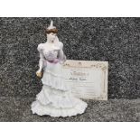 Limited edition Coalport lady figure Eygenie part of the Golden age collection, sculpted by John