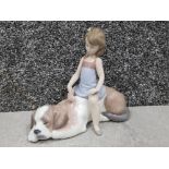 Lladro figure 6229 Contented companion, with original box