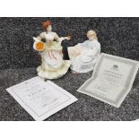 Two limited edition Coalport figures includes Nell Geynn & Summer Daydream, both with Certificates