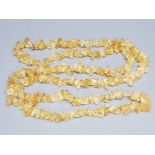 Citrine long bead necklet (boxed)