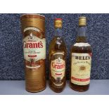 Bell's Extra Special whisky 1l 40% vol, and Grant's scotch whisky 70cl 40% vol, boxed.