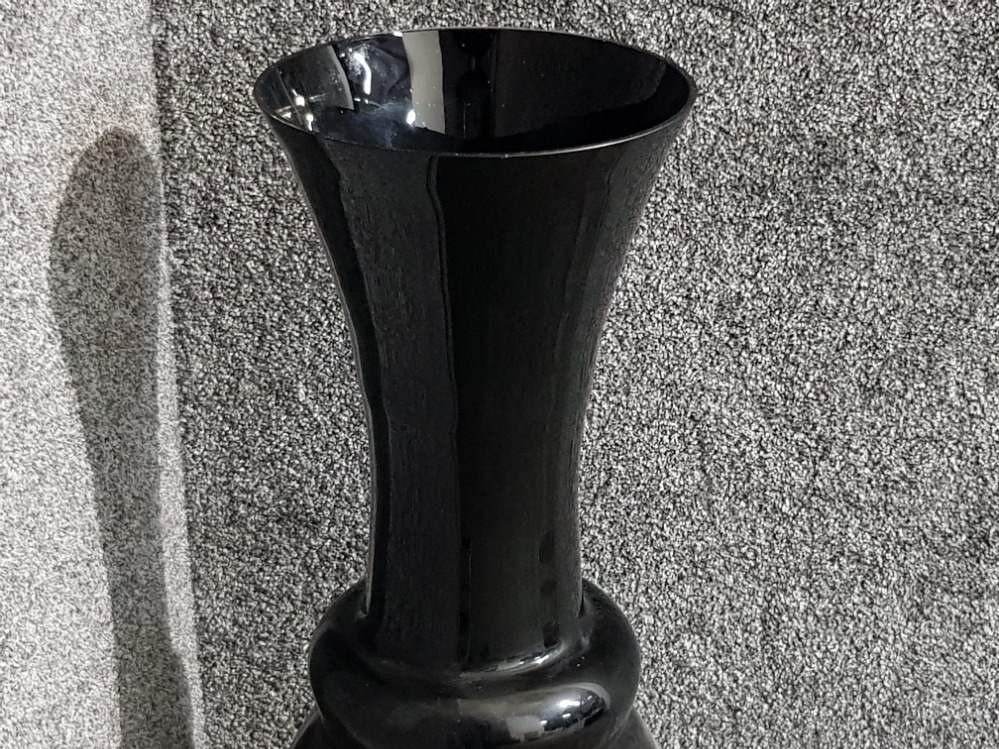 Large black Barok glass floor vase, height 80cm - Bild 2 aus 3