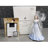 Royal Doulton lady figure from the Gemstones collection HN April - Diamond (includes genuine