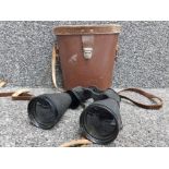 Vintage pair of Lieberman & Gortz binoculars, 12x50 coated lenses with original case