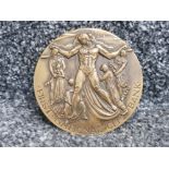 Bronze Medallion commemorating 150 years of service by the first national city bank New York 1812-