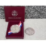 United states silver dollar coin 1743-1993 and USA silver dollar 1998