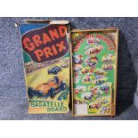 A Grand Prix bagatelle board with original box