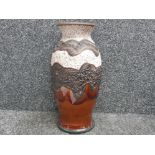 Large West German pottery Fat lava vase by Scheurich Keramik 488/45, height 45cm