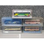 5 Corgi diecast buses, all part of the Original Omnibus company collection & all in original