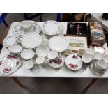 Part dinner and tea services to include Royal Standard, Simpsons Potters Ltd etc