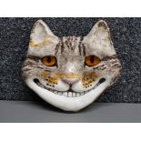 Winstanley size 3 cheshire cat wall plaque, signed