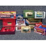 Box of mixed diecast vehicles including makers Matchbox, Ledo etc all in original boxes