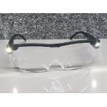 Brand New Hands free magnifying glasses with LED lights each side, 160% magnifying, good for sewing,