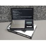 Brand new pocket sized professional jewellery scales, with original box by maker Digital scale