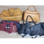 Two gents overnight bags and two sports bags