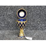 Quartz clock in Faberge style case (clock loose)