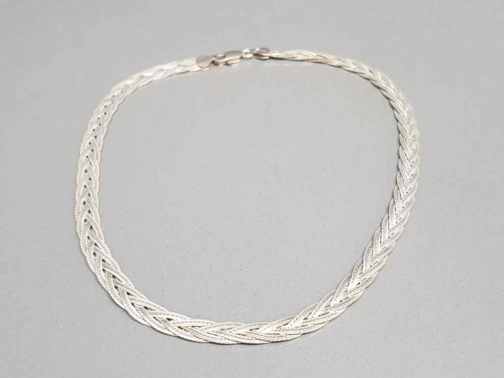 Woven silver collarette 18.5g