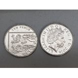 2x double sided 10p coins (1 with two heads & 1 with two tails)