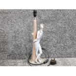 Nao by Lladro table lamp with figured base - Male ballerina with flower