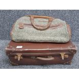 Lonsport holdhall together with vintage brown leather case