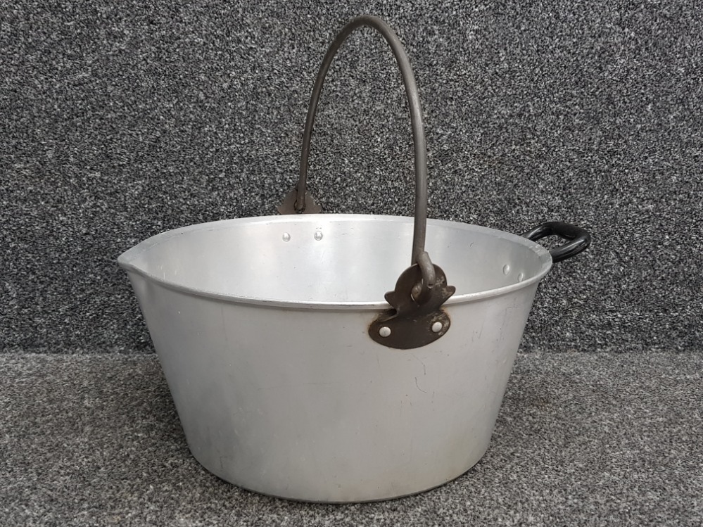 Vintage metal jam pan, diameter 36cm