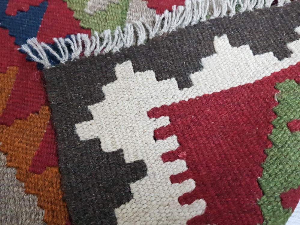 Maimana kilim rug 130 x 79cm - Bild 3 aus 3