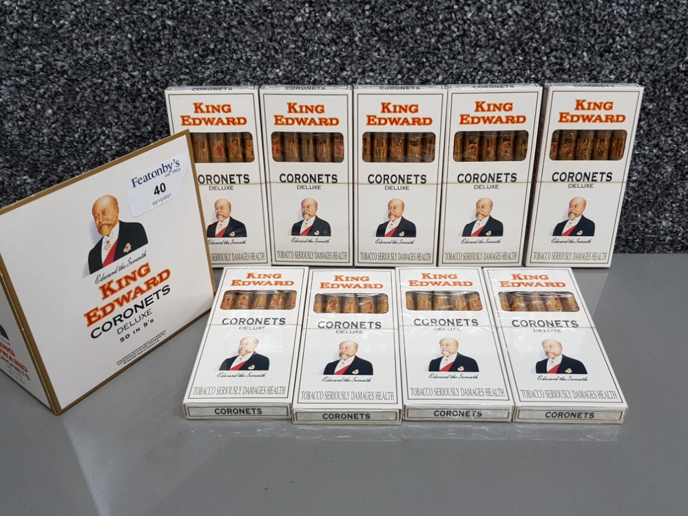 45x King Edward 'Coronets' cigars (in 9 sealed packs of 5) - Image 2 of 2