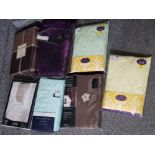 Unused bed linen king size quilt covers, valence sheets and curtains