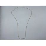 9ct gold oval link belcher chain 30” long, 2.8