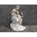 Lladro figure 7649 where loves begins, signed on base with original box, height 34cm