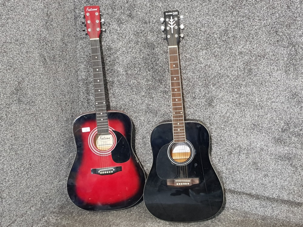 2 Acoustic guitars includes Falcon model number FG100R & Stretton Payne model number SPLHD1BK