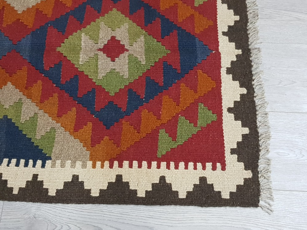 Maimana kilim rug 130 x 79cm - Bild 2 aus 3