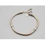 A silver rope twist bracelet 13.4g