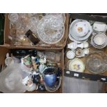 3 boxes of miscellaneous China & glassware