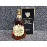 Bottle of President special reserve 12 years old de luxe scotch whisky, 75cl, still sealed with