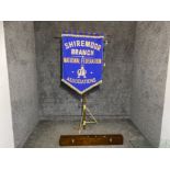 Shiremoor branch national federation associations banner with original stand and stored in