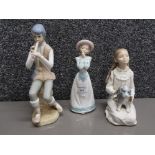 Two Nao by Lladro figures of girls one numbered 1224, and a Casades figure