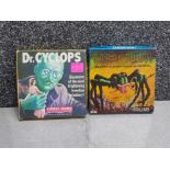 Two castle films projector reels includes Dr cyclops and tarantula in original boxes