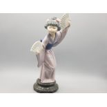 Lladro figure 4991 madame butterfly Geisha girl