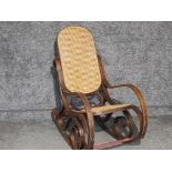 Bergere bentwood rocking chair