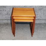 Teak G-plan nest of 3 tables