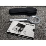 Professional heavy led magnifying glass together with digital scales brand new