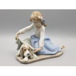 Lladro figure 5688 Dogs best friend