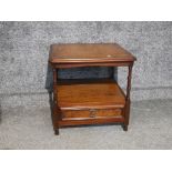 Mahogany hall table fitted with a single drawer 50cm x 50cm