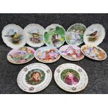 11 collectors plates including royal albert royal doulton etc