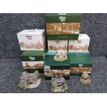 Lilliput Lane cottages include Playtime and Whisky Galore, 9 boxed and one loose