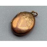 Vintage 9ct rose gold locket, 2.9g