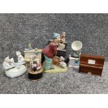 Collection of 6 vintage enesco musical box
