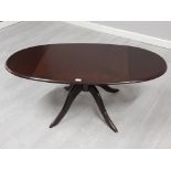 A Stag drop leaf coffee table 103cm extended