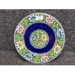 Maling lustre plate with floral decoration